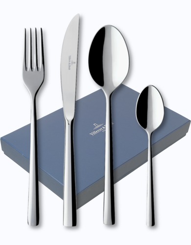 Villeroy /& Boch Piemont 4 Piece Cutlery Set High Quality 18//10 Stainless Steel
