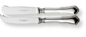  Alt Chippendale butter + cheese knives  hollow handle 