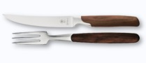  Sarah Wiener Walnussholz steak  knife + fork 
