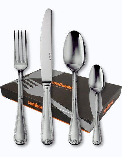 Sambonet Ruban Croise cutlery in stainless at Besteckliste