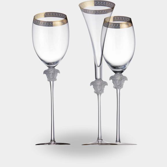 Versace Medusa d'Or glasses  - from champagne to highball