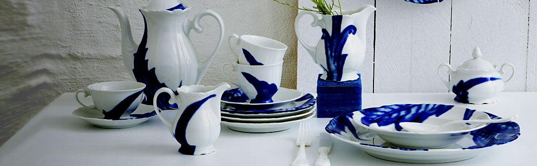 Reichenbach Blue Flou dinnerware