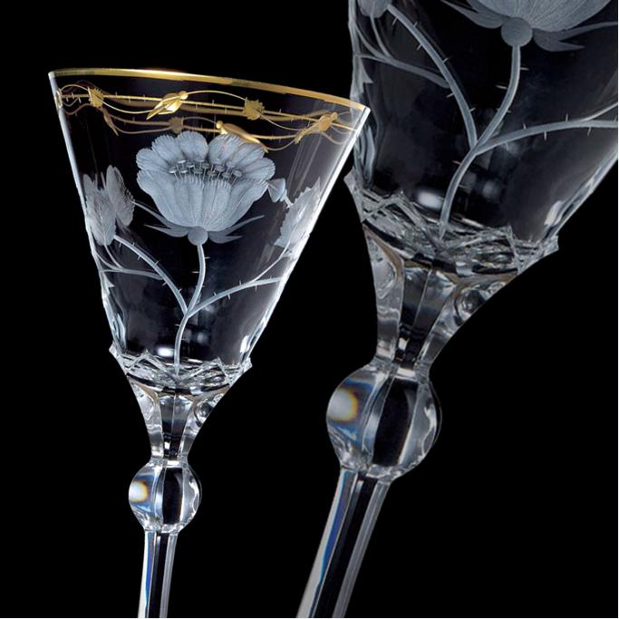 Moser Paula glassware from carafe to Old Fashioned