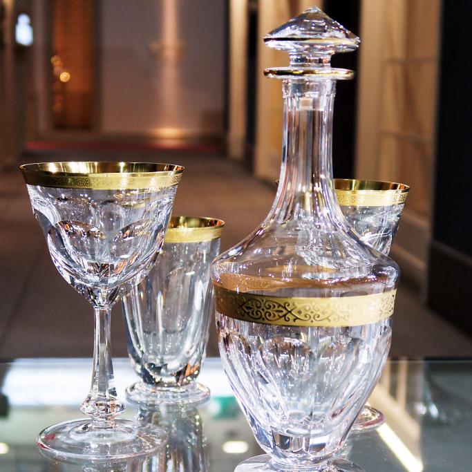 Moser Lady Hamilton glassware from water to liqueur