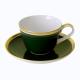 Reichenbach Colour III Petrol cappuccino cup w/ saucer 