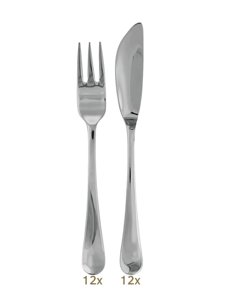 Sambonet Symbol Garnitur Fischbstk 24 tlg. Edelstahl