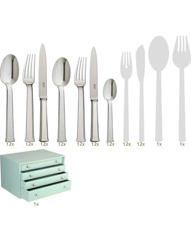 Ercuis Sequoia dinner set 110 pcs hollow handle