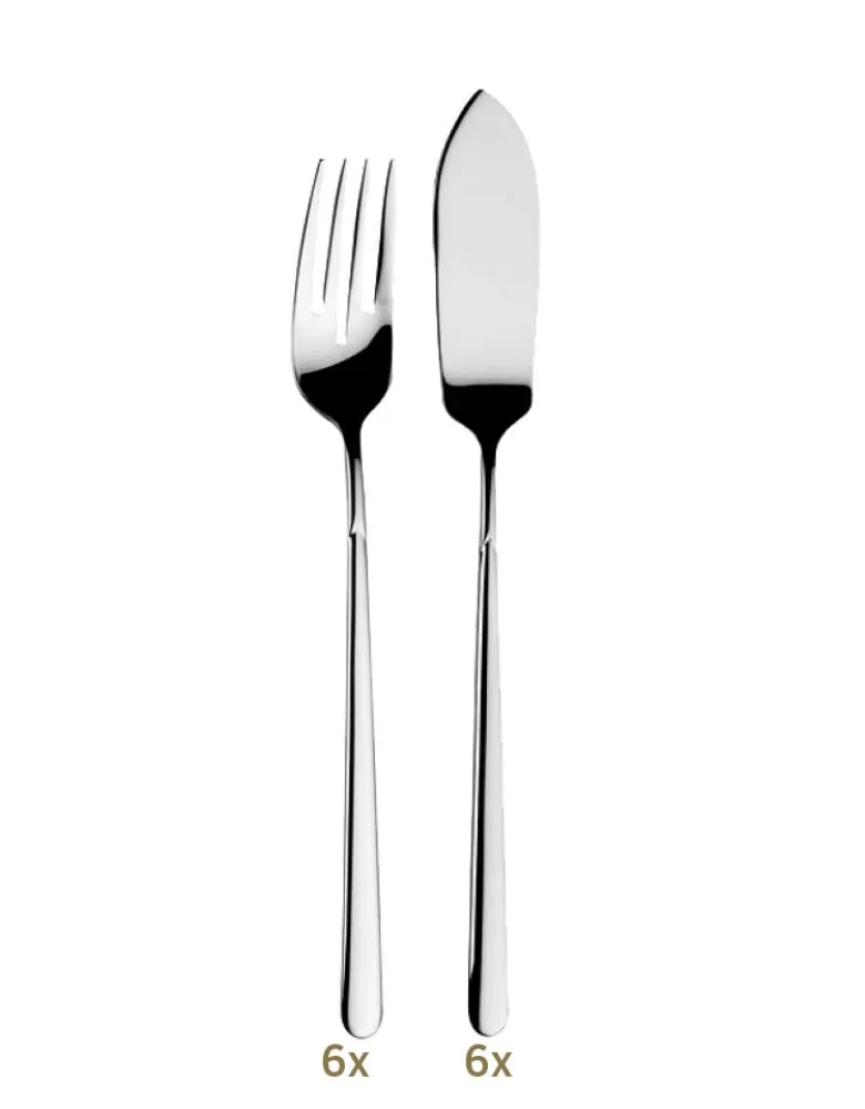 Berndorf Opus Garnitur Fischbstk 12 tlg. Edelstahl