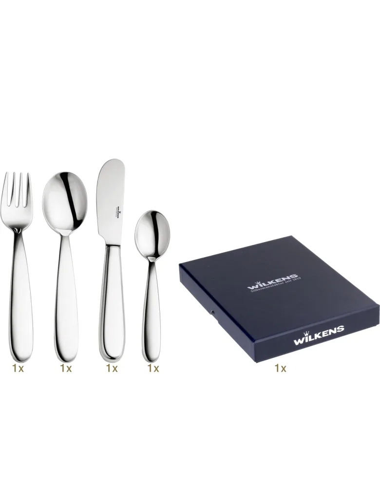 Wilkens & Söhne Piccolino Kinderbesteck 04 tlg Edelstahl
