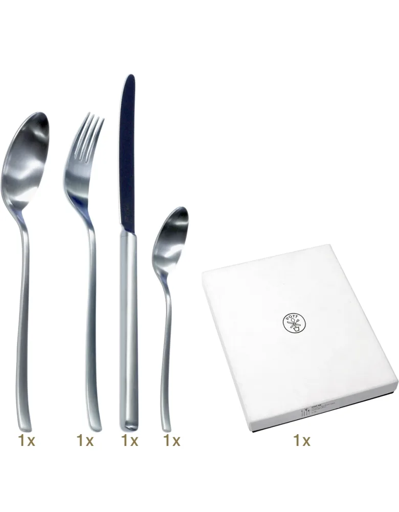 Pott 25 Garnitur Tafelbesteck 04 tlg Edelstahl