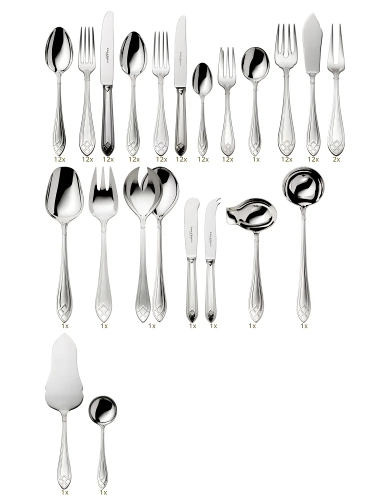 Robbe & Berking Arcade dinner set 133 pcs