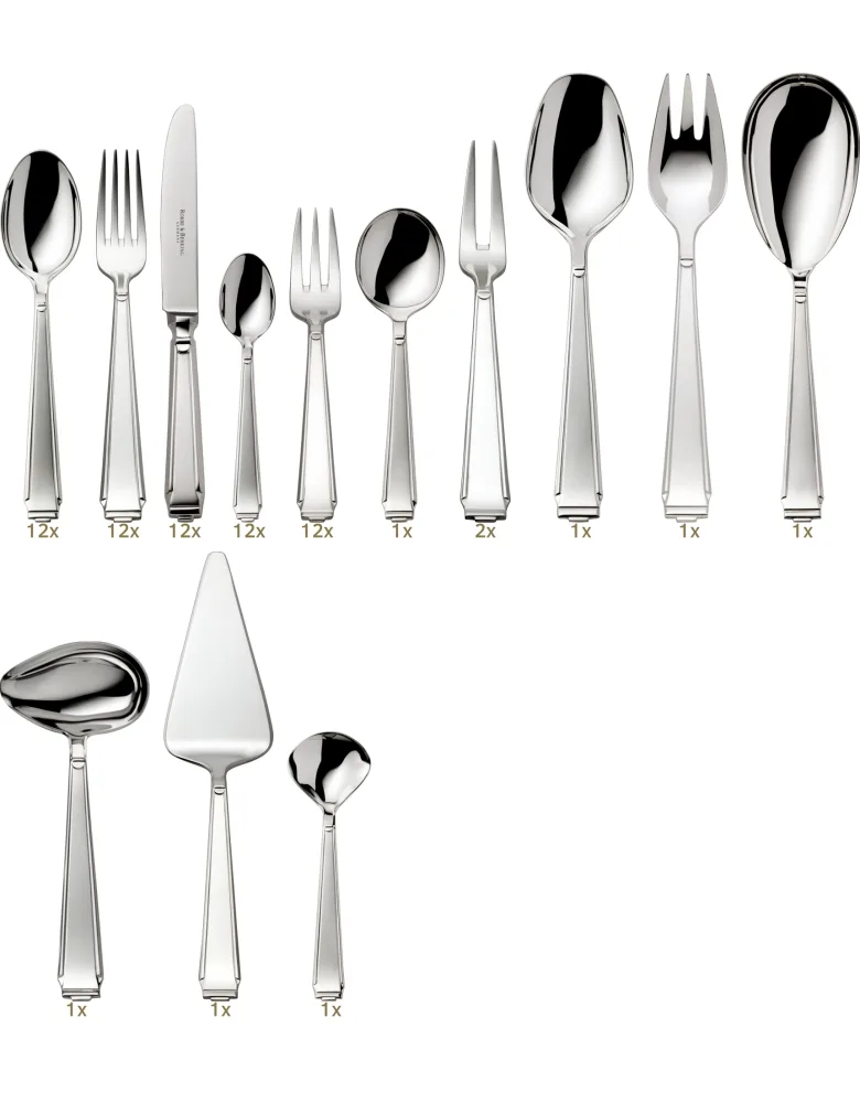 Robbe & Berking Art Deco dinner set 69 pcs
