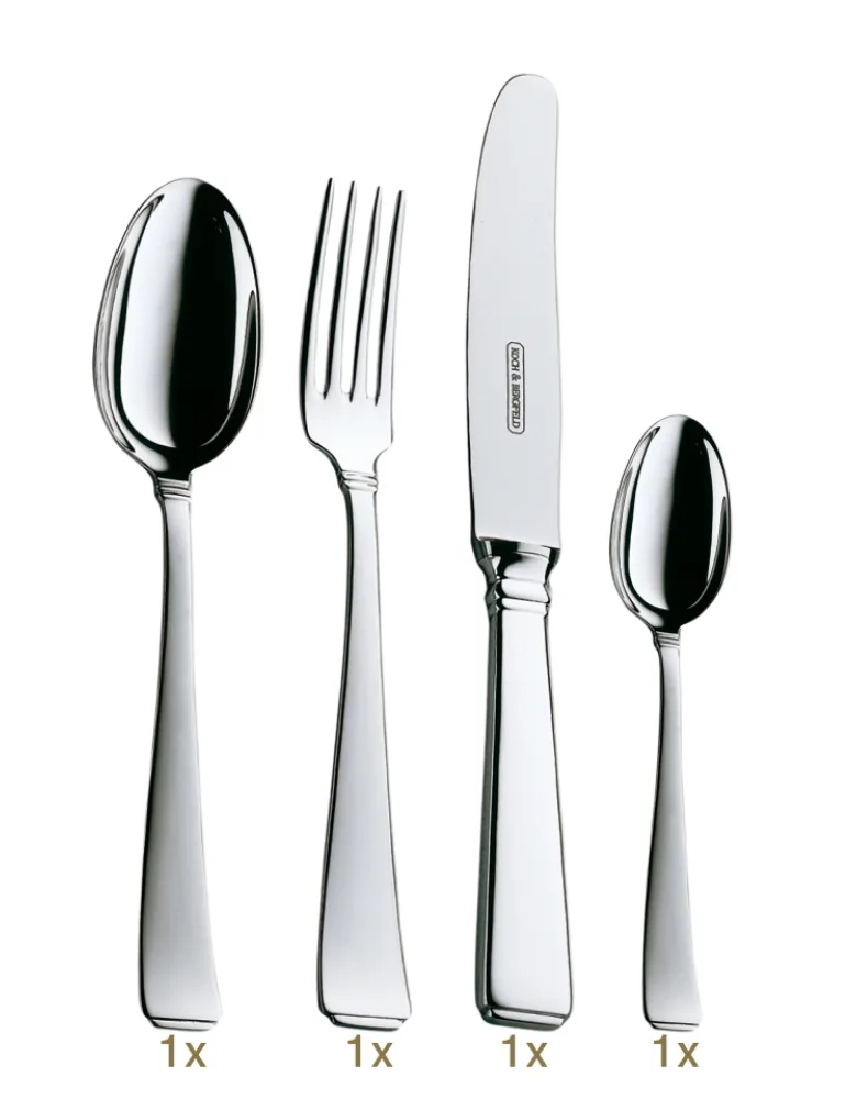 Koch & Bergfeld Belle Epoque Garnitur Menübesteck 04 tlg Silberauflage