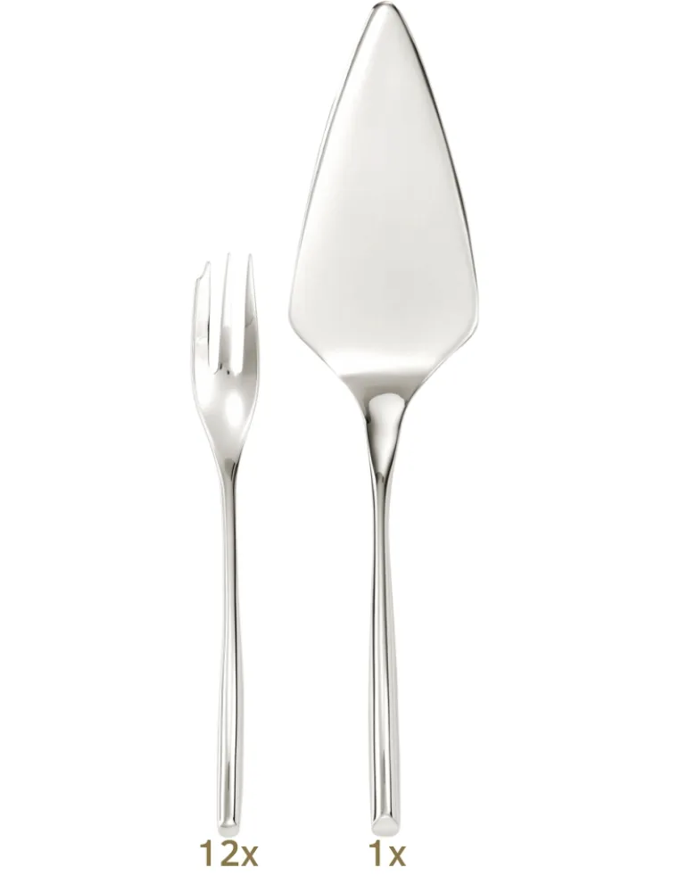 Sambonet Bamboo Garnitur Dessertbesteck 13 tlg Edelstahl