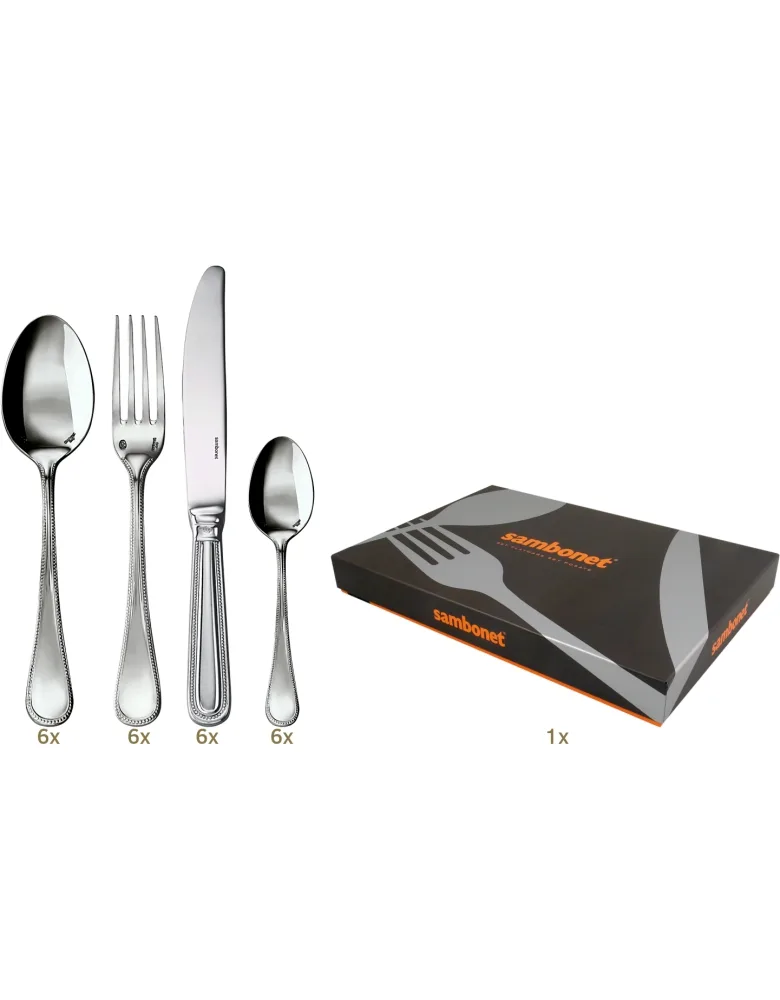 Sambonet Perles table set 24 pcs monobloc