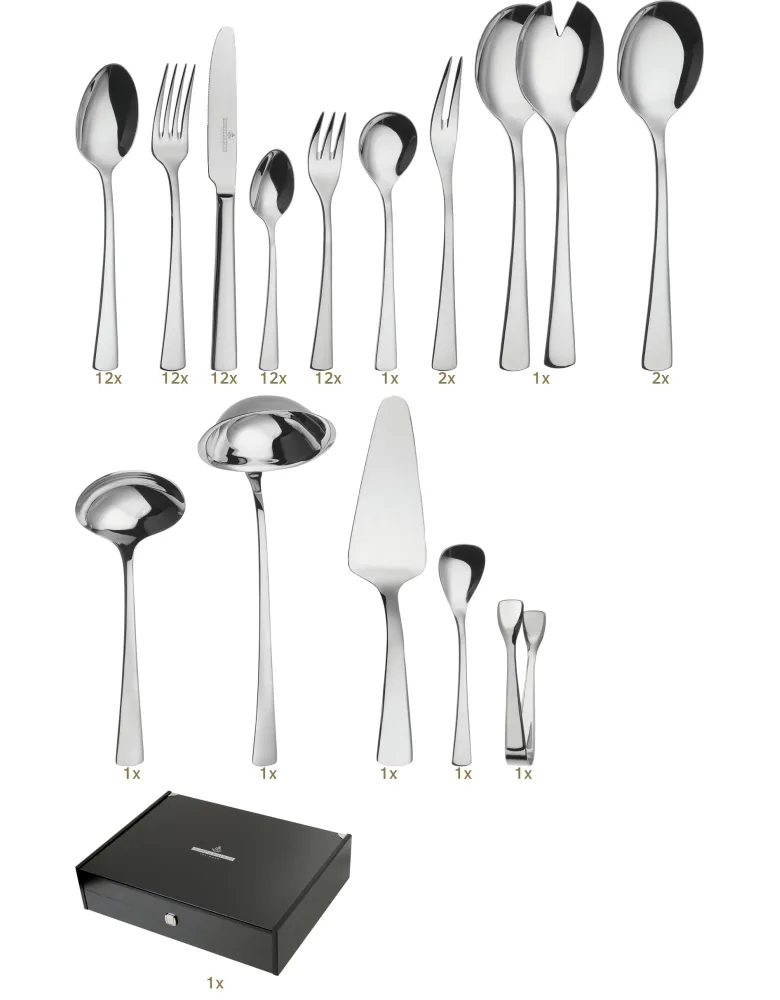 Picard & Wielpütz Montego dinner set 72 pcs steel handle