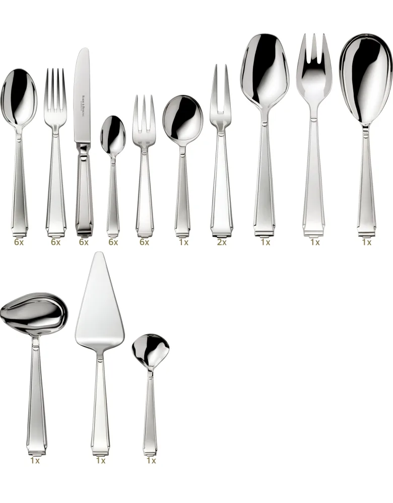 Robbe & Berking Art Deco dinner set 39 pcs
