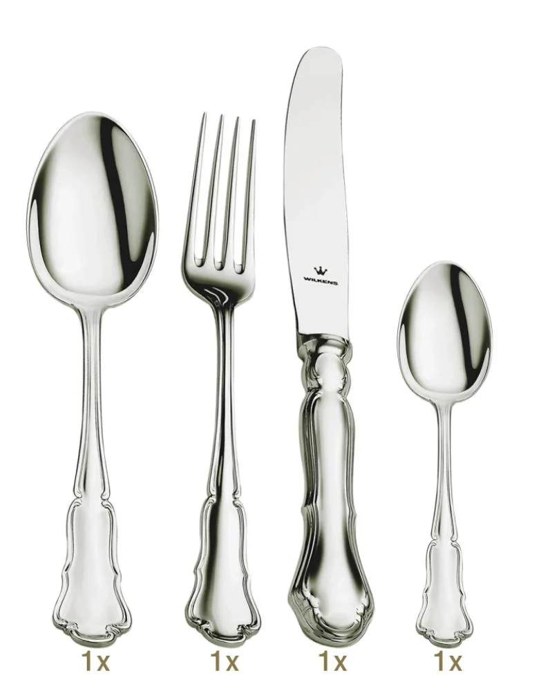 Wilkens & Söhne Dresdner Barock dinner set 04 pcs hollow handle