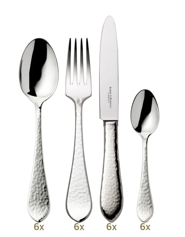Robbe & Berking Martelé dinner set 24 pcs