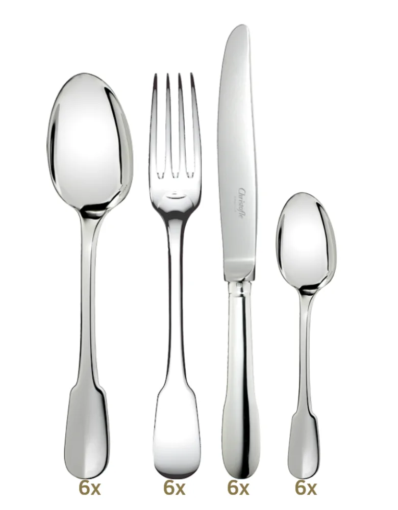 Christofle Cluny table set 24 pcs