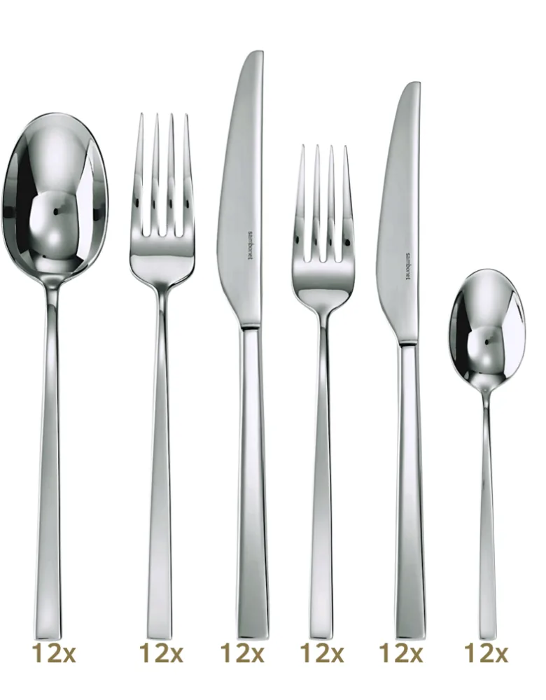 Sambonet Linea Q table set 72 pcs monobloc
