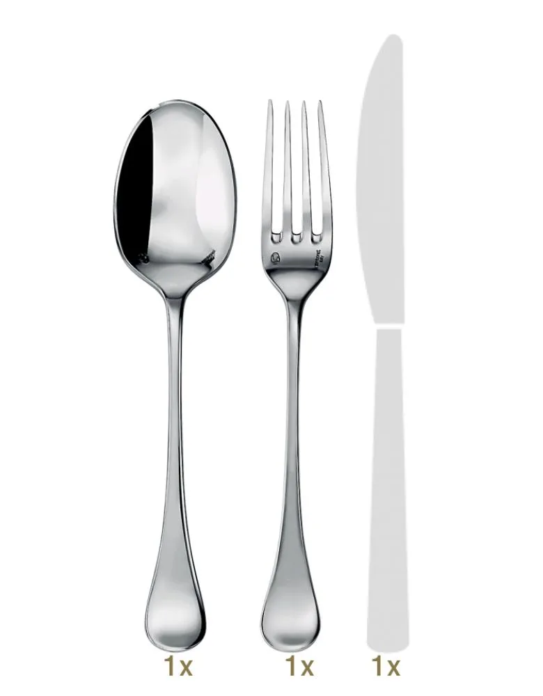 Sambonet Queen Anne Garnitur Tafelbesteck 60 tlg Monobloc Edelstahl