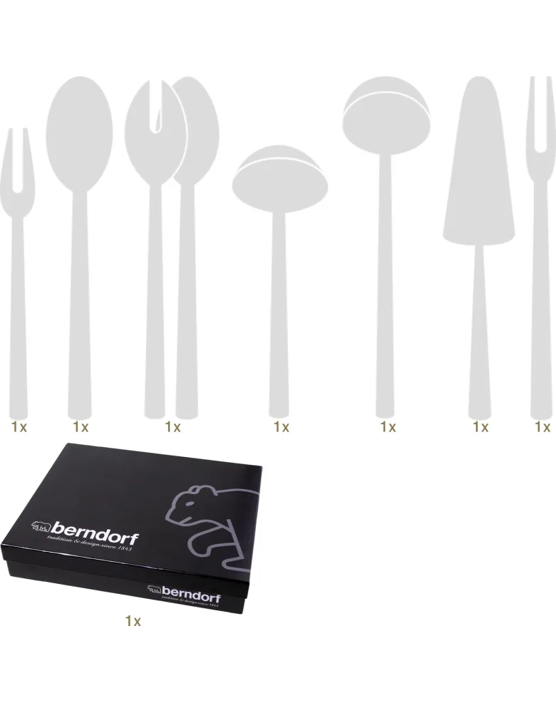 Berndorf Royal Solitude serving set 08 pcs