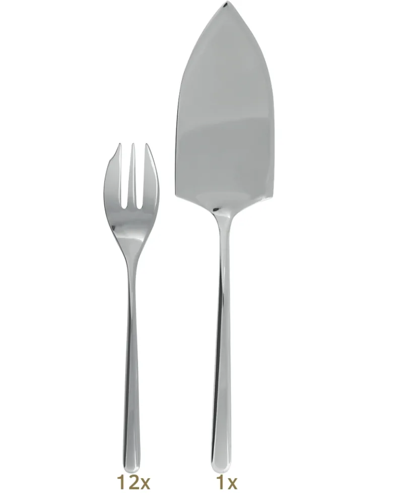 Sambonet Linear dessert set 13 pcs