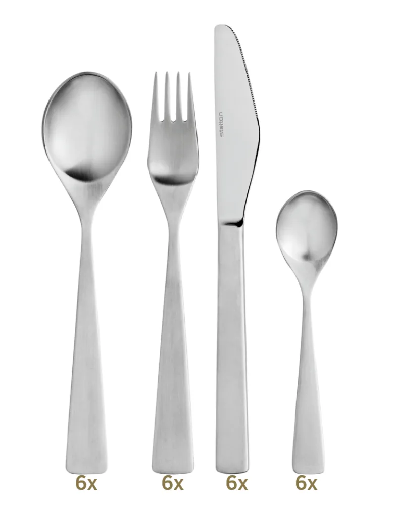 Stelton Maya table set 24 pcs hollow handle 2000