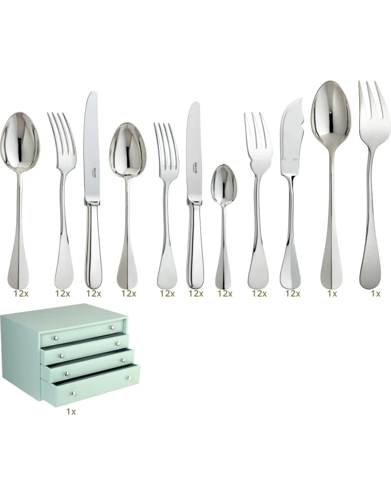 Ercuis Baguette table set 110 pcs hollow handle