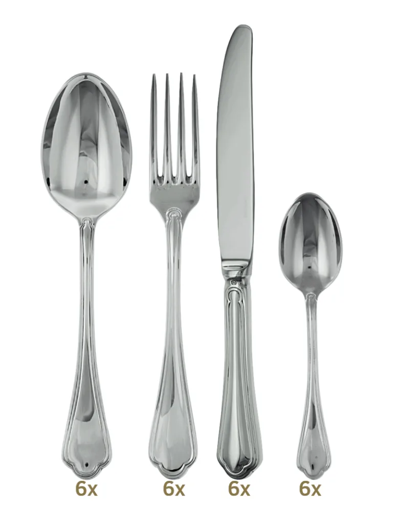 Sambonet Filet Toiras table set 24 pcs monobloc