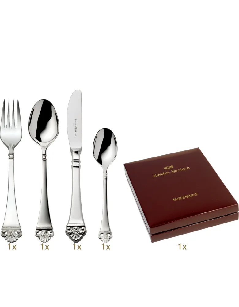 Robbe & Berking Rosenmuster childrens set 04 pcs