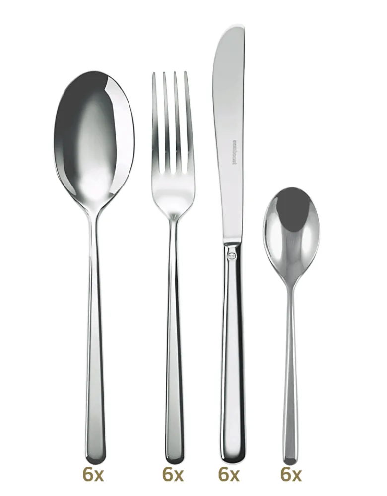 Sambonet Linear table set 24 pcs monobloc
