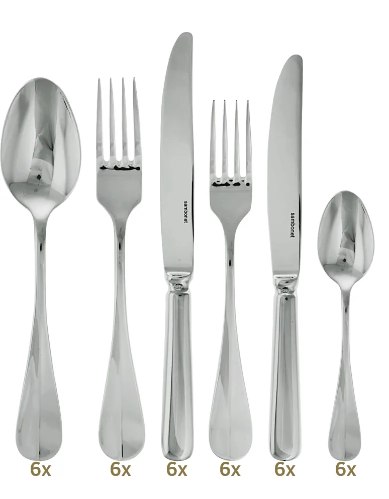 Sambonet Baguette table set 36 pcs monobloc