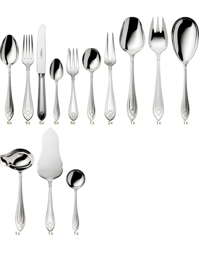 Robbe & Berking Arcade dinner set 39 pcs