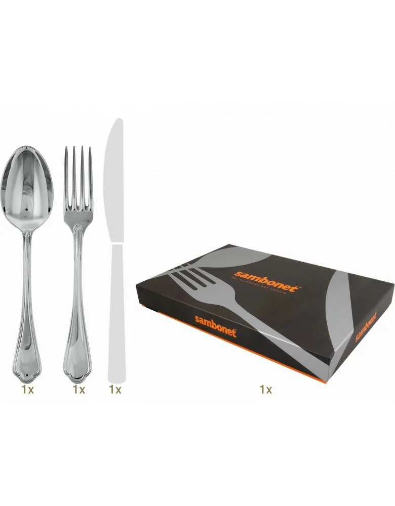 Sambonet Filet Toiras table set 36 pcs hollow handle