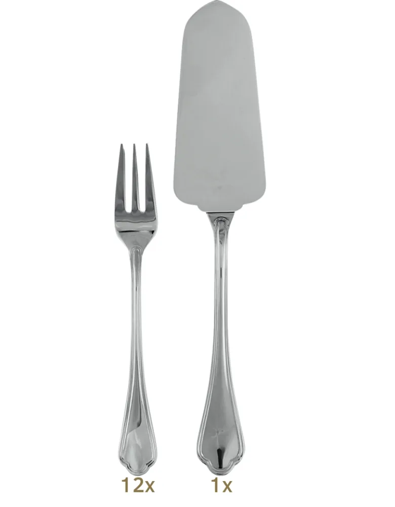 Sambonet Filet Toiras dessert set 13 pcs