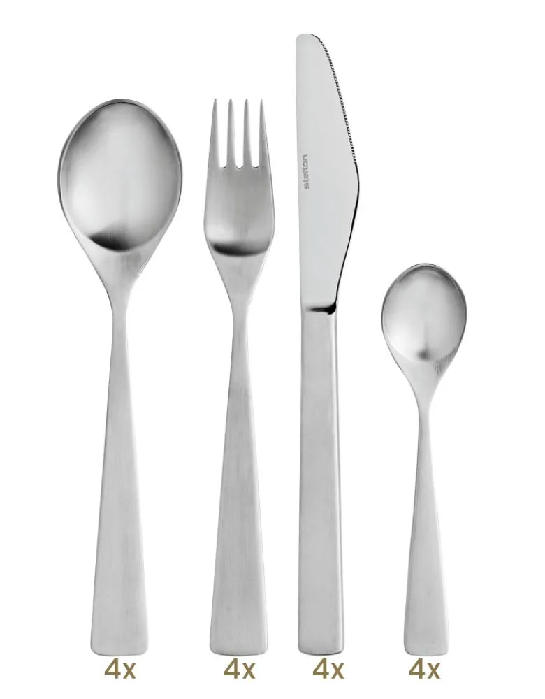 Stelton Maya table set 16 pcs hollow handle 2000