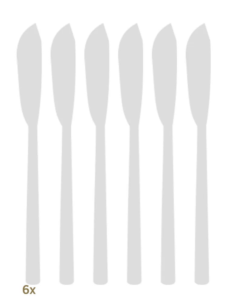 Wilkens & Söhne Schwedisch Faden Garnitur Fischmesser 6 tlg Edelstahl