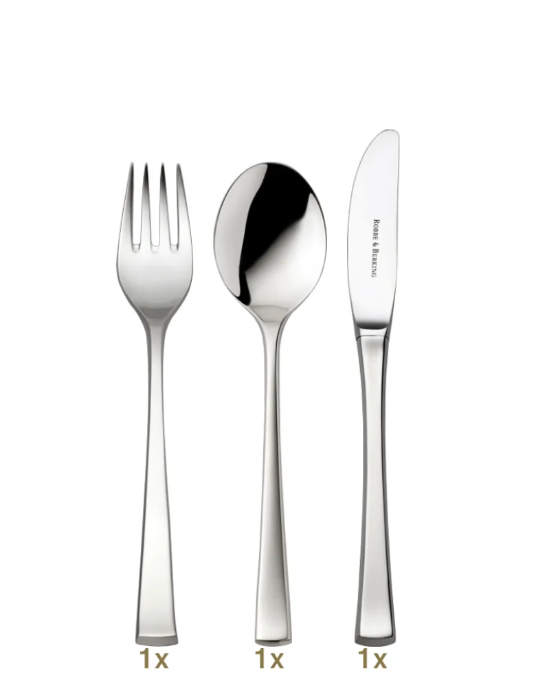Robbe & Berking York Kinderbesteck 03 tlg Edelstahl