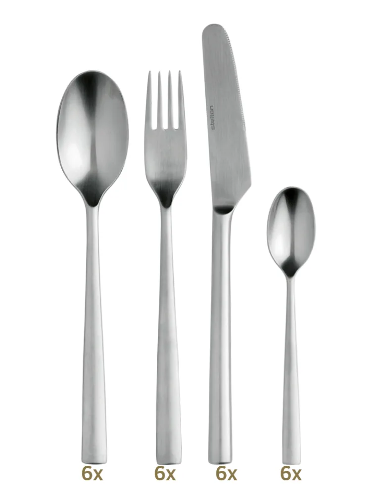 Stelton Chaco table set 24 pcs hollow handle