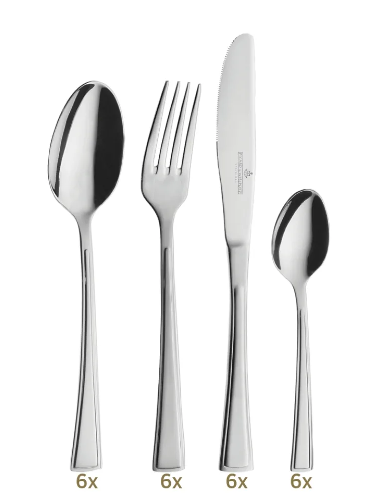 Picard & Wielpütz Pasadena Garnitur Menübesteck 24 tlg Monobloc Edelstahl