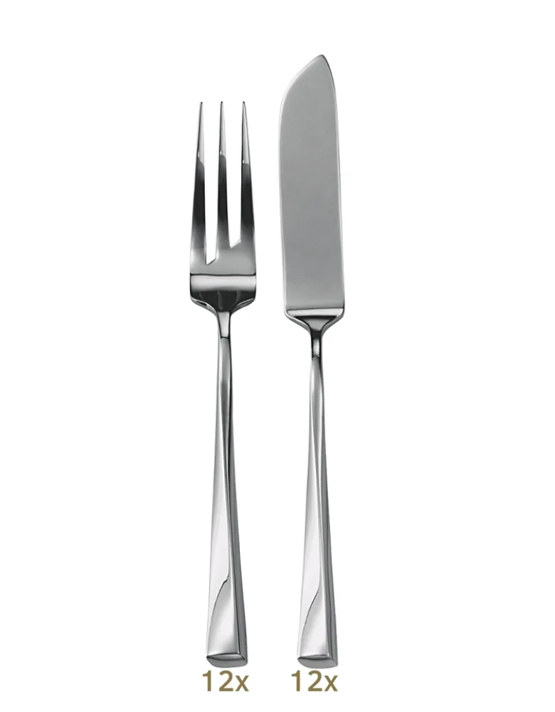 Sambonet Twist Garnitur Fischbstk 24 tlg. Edelstahl