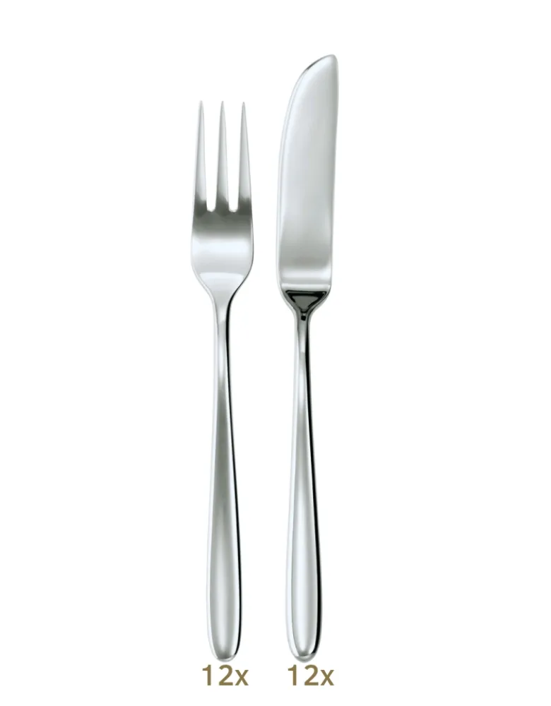 Sambonet Hannah Garnitur Fischbstk 24 tlg. Edelstahl