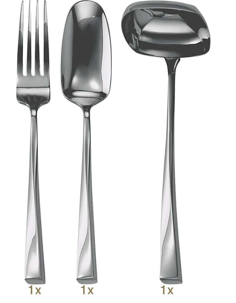 Sambonet Twist Garnitur Vorleger 03 tlg Edelstahl