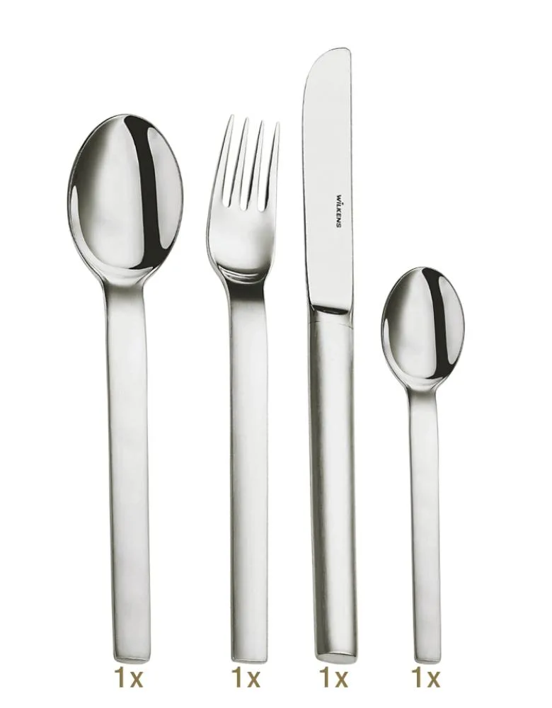Wilkens & Söhne Classico mattiert dinner set 04 pcs hollow handle