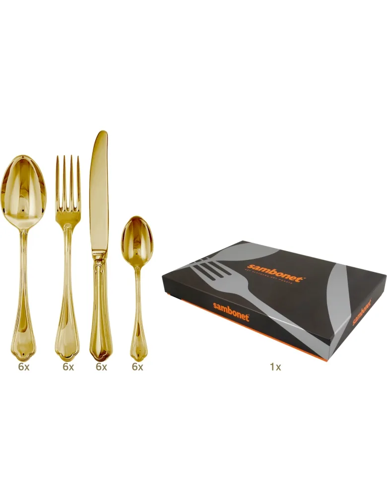 Sambonet Filet Toiras table set 24 pcs monobloc