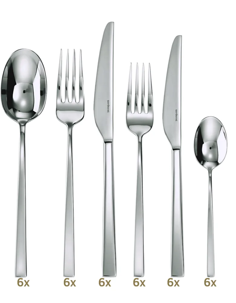 Sambonet Linea Q table set 36 pcs monobloc