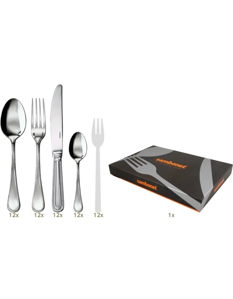 Sambonet Perles table set 60 pcs monobloc