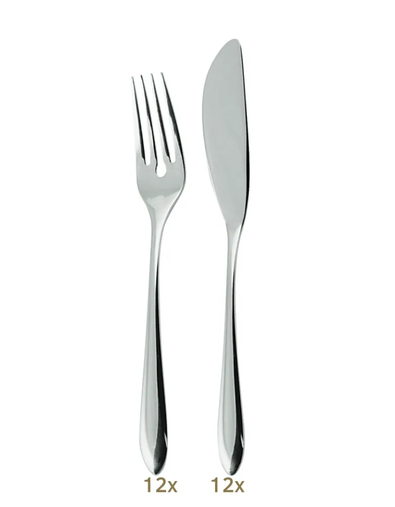 Sambonet Dream Garnitur Fischbstk 24 tlg. Silberauflage